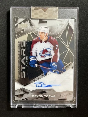 24-25 UD Clear Cut Hockey Crystalline Stars Auto CSA-DT Devon Toews - Image 1 of 2