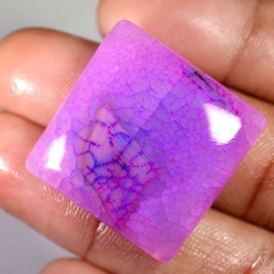 Piedra preciosa cabujón suelta cuadrada de ágata de ónix rosa natural de 73,85 quilates LE24 Foto 1 de 2