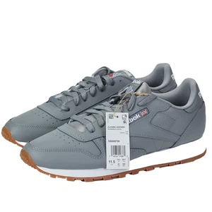 Mejorado (80 caracteres sin espacios): Reebok Classic Leather Hombre 11.5 Gris W - Imagen 1 de 14