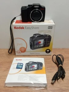Kodak Easyshare Z915 10 Mega Pixel Digital Camera Boxed With SD Card And Manual - Picture 1 of 5