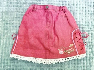 Mezzo Piano Rojo Mimi Popo Falda H 120cm Corazón Encaje Ropa Infantil - Imagen 1 de 5