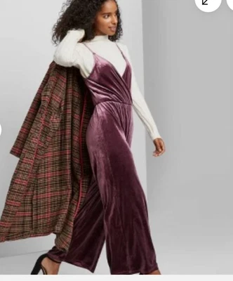 Mono envolvente de terciopelo WILD FABLE ELÁSTICO CIRUELA BERENJENA talla XXL 2x Foto 1 de 4