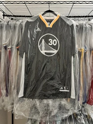 Camiseta deportiva Stephen Curry Golden State Warriors Adidas Swingman con mangas cosidas para hombre M Foto 1 de 2