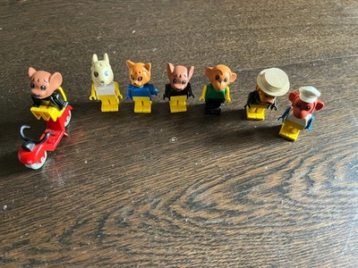 LEGO ALTE FIGUREN MÄNNCHEN TIERE TIERKOPF ROLLER - Bild 1 von 2
