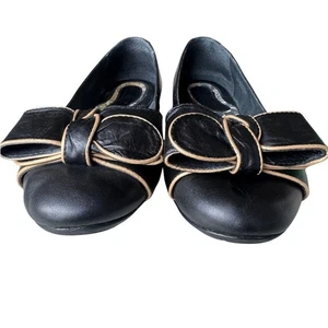 Børn Oriel Damen-Ballerinas mit Schleife 8,5/40 schwarz Leder neu ohne Karton – Stil W32152 - Bild 1 von 8
