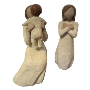 Lot de 2 figurines Williow Tree grand-mère Lordi 2001 et signe pour l'amour 2003 LIRE - Photo 1/10