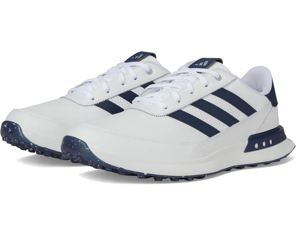 DS Men's ADIDAS Golf S2G Leather Waterproof White 10.5 Sneakers Shoes