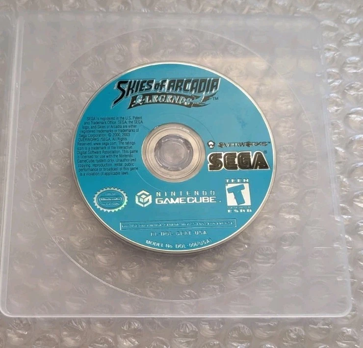 Skies of Arcadia Legends (Nintendo GameCube, 2003) DISC ONLY - Tested Works Rare - Image 1 of 1