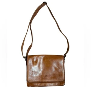 Oak & Tan Brown Leather Crossbody Bag Handtasche Geldbeutel - Bild 1 von 11