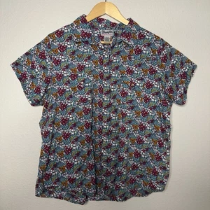 VTG Y2K Wrangler Wrancher Shirt 3XL Pearl Snap Short Sleeve Western Floral  - Picture 1 of 4