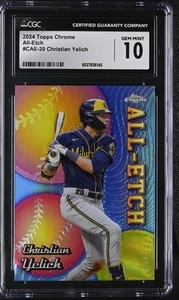 2024 Topps Chrome Christian Yelich #CAE-20 All-Etch CGC 10 - Picture 1 of 2