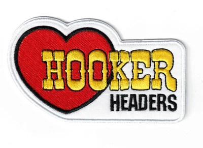 Hooker Headers Automotive Premium Bin Embroidered Iron-on Patch - Image 1 of 2