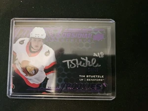 Tim Stutzle Black Obsidian Rookie Auto Spectrum / 49 !!2020-21 Spx Senators  - Picture 1 of 3