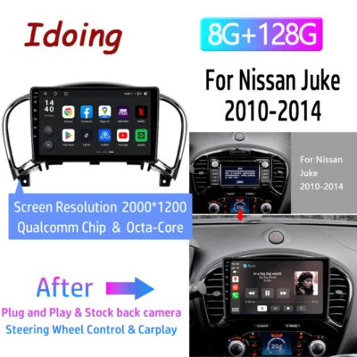Android Auto Apple Carplay Car Radio Stereo Head Unit For Nissan Juke 2010-2014 - Image 1 of 4