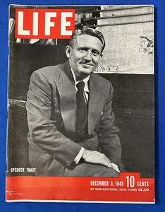 1945 LIFE MAGAZINE WORLD WAR II SPENCER TRACY ARCHAEOLOGY PYRAMIDS TOKYO JAPAN - Picture 1 of 1