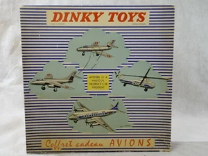 Dinky Toys F 60 coffret cadeau avions 1957 Air France Vickers Mystère boite rare - Imagen 1 de 12