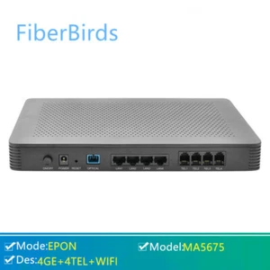 Huawei MA5675 GPON ONT 4GE + 4POTS + WIFI + BBU + USB,English version - Picture 1 of 5