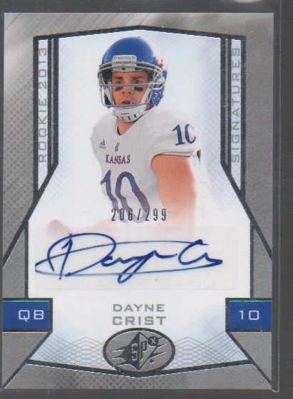 DAYNE CRIST 2013 SPX ROOKIE CARD AUTO #95  /299 - Image 1 of 1