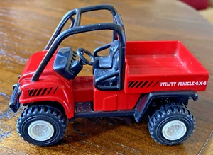 Red Utility Vehicle Diecast Car 4 X 4 Truck Toy - Picture 1 of 6