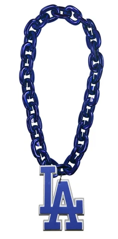 LOS ANGELES DODGERS 10 INCH FANCHAIN 3D FOAM MAGNET NECKLACE *NEW* Cover