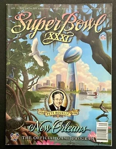 Super Bowl 31 XXXI Official Game Program Green Bay Packers New England Patriots - Picture 1 of 6