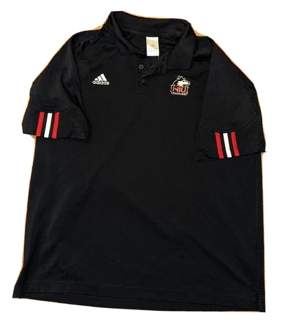 Men's Northern Illinois Huskies NIU Golf Polo Shirt Large L MAC NCAA College Cover