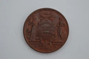 Joseph Chamberlain Visit to South Africa 1902-1903 Copper Medal by J A Restall - Picture 1 of 2