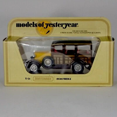 Matchbox Models of Yesteryear Y-21 1930 Ford Model 'A' Woody Wagon  Variante OVP - Bild 1 von 4
