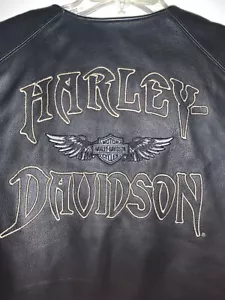 Harley-Davidson Uomo RELIC Wille G Gilet Pelle Teschio97152-07VM Piccolo/Medio - Foto 1 di 10