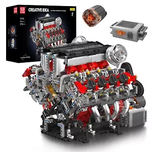 Mould King 10130 F488 V8 Achtzylinder-Motor Bausatz Klemmbausteine Spielzeug - Bild 1 von 16