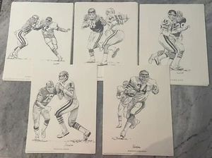 1981 Chicago Bears 11"x14" Shell Oil Prints (Lot of 29) Payton Page Fencik Evans - Picture 1 of 7