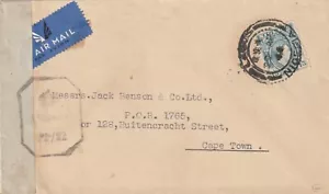 NIGERIA WW2 CENSORED AIRMAIL to SOUTH AFRICA 1944 - Picture 1 of 2