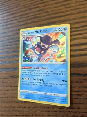 Galarian Mr. Rime SWSH079 Holo Sword & Shield Black Star Promo Pokemon Card - Image 1 of 3