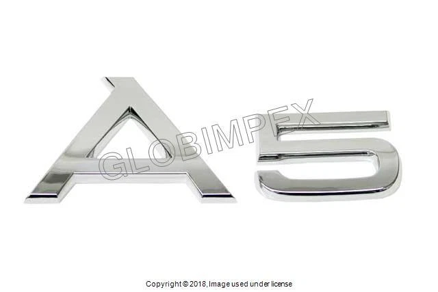 AUDI A5 QUATTRO (2008-2016) Emblem - A5 Trunk Inscription (Chrome) GENUINE  - Image 1 of 1
