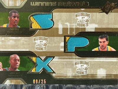 2007-08 SPx Winning Materials Patch Peja Stojakovic Chris Paul David West /25 - Image 1 of 2