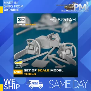 SPALAH 15935 1/35 Utensili una pala una morsa una motosega con e senza coperchio - Foto 1 di 2