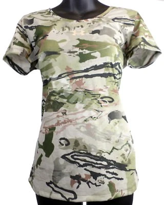 Camiseta Top Under Armour Mujer Threadborne Heatgear Absorbente Estéril Camuflada Nueva con Etiquetas EE. UU.  Foto 1 de 4