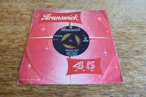 Buddy Holly Rock Around with Ollie Vee UK 1959 1st Brunswick Tri 45-05800 RNR 7" - Picture 1 of 4