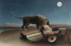 Henri Rousseau painting The Sleeping Gypsy Art Poster Oil Canvas Print 36x24