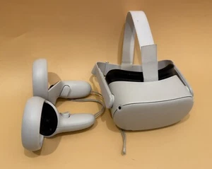 Meta Oculus Quest 2 128GB Virtual Reality Headset W/ Controllers Free Shipping - Picture 1 of 4