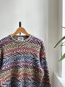 Missoni Sport Vintage Abstract Multicolor Knitted Sweater - Picture 1 of 7