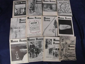 1975 Muzzle Blasts Magazine Complete Year 12 Issues Guns Rifles Black Powder - Picture 1 of 8