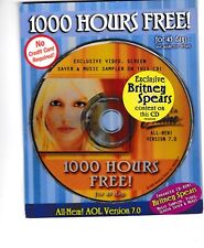 AOL 7.0 disque scellé Britney Spears rare
