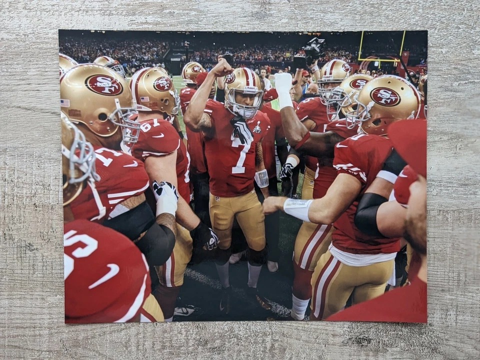 NFL San Francisco 49ers Colin Kaepernick 8x10 Photo Huddle Foto 1 de 1