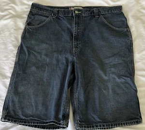 Levi’s Worker Jeansshorts W38 Vintage 2003 blau 5-Pocket Relaxed Fit - Bild 1 von 12