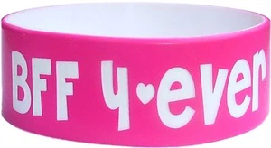 PULSERAS DE SILICONA PERSONALIZADAS DE 80 PULGADAS DE TEXTO DE 1" COLOR GRANDES BANDAS GRUESAS ENVIADAS RÁPIDO - Imagen 1 de 12