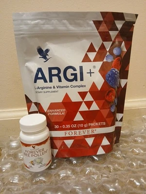 Forever Living ARGI+ with L-Arginine (30 sachets) & NEW Bee Pollen (100 tab) - Image 1 of 4