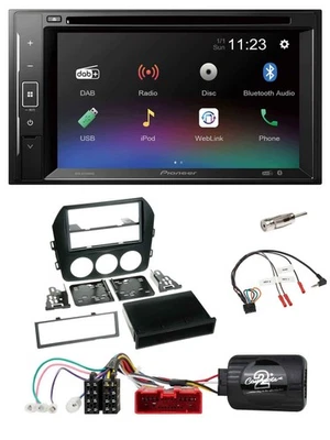 Pioneer Bluetooth Lenkrad USB 2DIN DAB DVD Autoradio für Mazda MX 5 NC 09-15 sch - Bild 1 von 4
