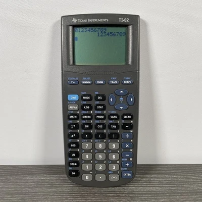 Texas Instruments TI-82 Graphic Calculator | Missing Cover | Tested + Working - Image 1 of 4