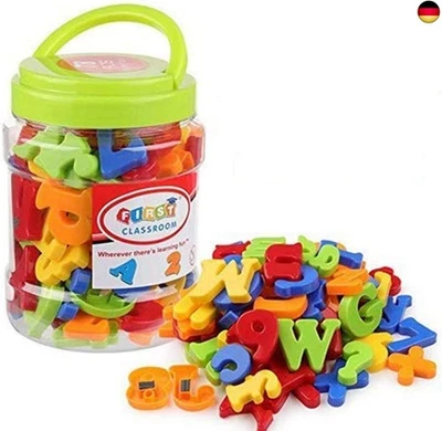 Magnetische Buchstaben und Zahlen?78 Stücke Alphabet Magnete Nummer Spielzeug  - Bild 1 von 2